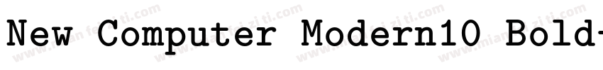 New Computer Modern10 Bold字体转换